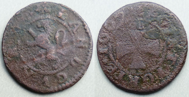 Landguard Point, 1667 halfpenny